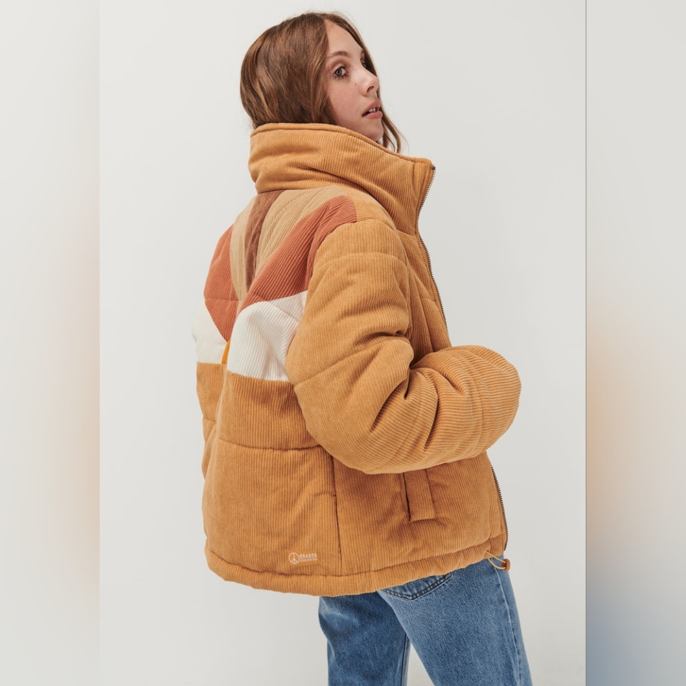 SOLD - Corduroy puffer jacket - Ghanda Clothing
